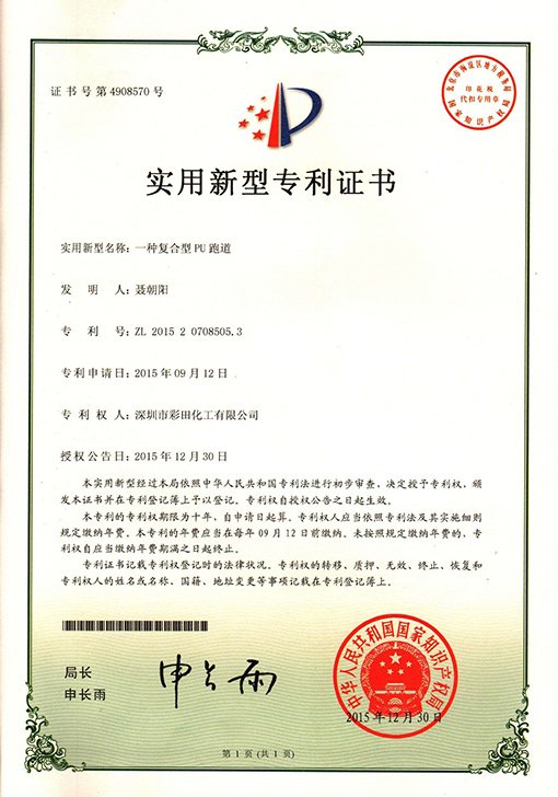 復合型PU跑道專(zhuān)利
